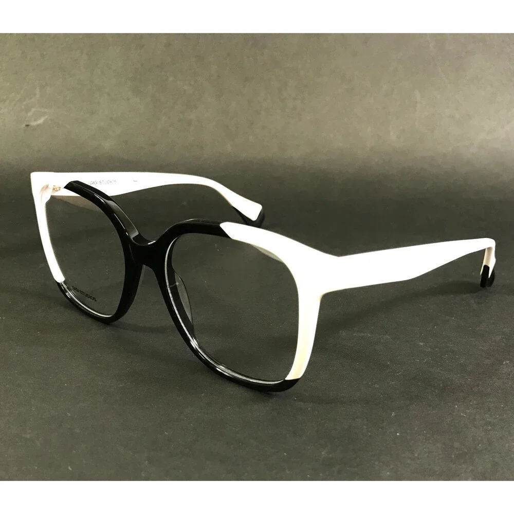 Gigi Studios Eyeglasses Frame EXTREME 6878/1 1501 White Black Full Rim 52-17-140
